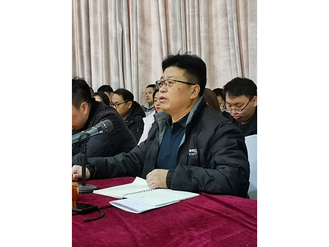 Die Tangshan Jinsha Company hielt das Neujahrs-Auftakttreffen ab