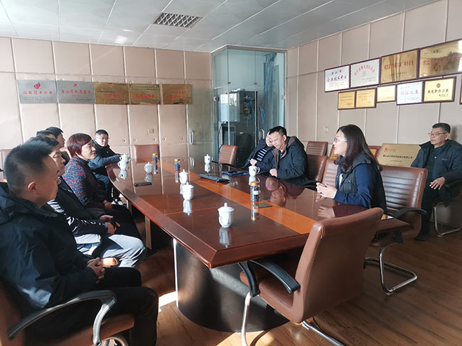 Shandong Federation of Industry and Commerce besuchte Tangshan Jinsha Company